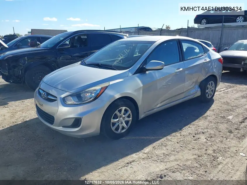 2013 HYUNDAI ACCENT VIN KMHCT4AE1DU303434 — фото 14