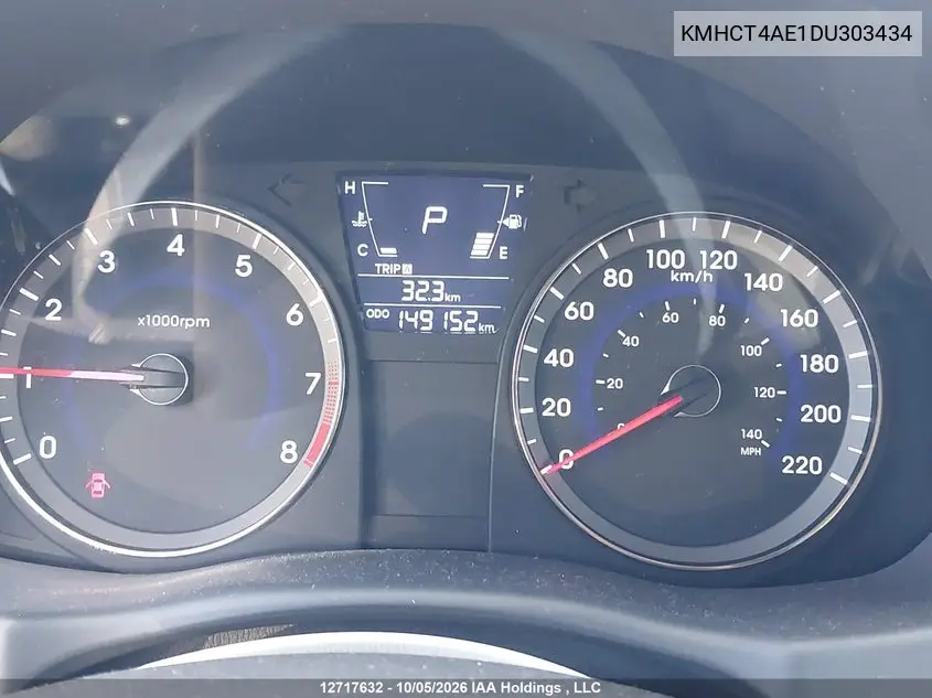 2013 HYUNDAI ACCENT VIN KMHCT4AE1DU303434 — фото 15