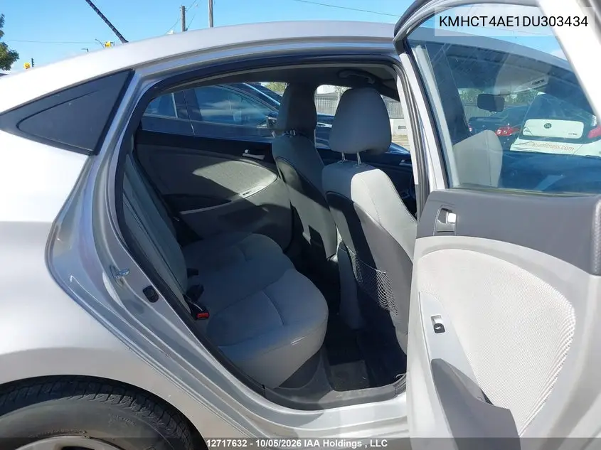 2013 HYUNDAI ACCENT VIN KMHCT4AE1DU303434 — фото 8