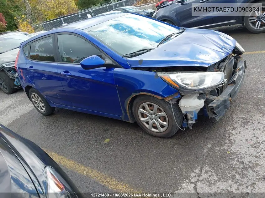 HYUNDAI ACCENT 2013, VIN KMHCT5AE7DU090334