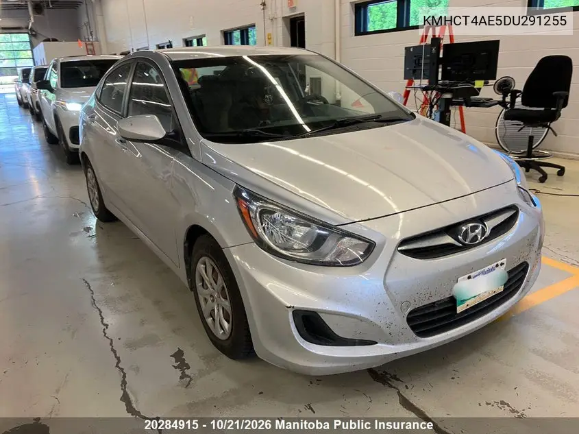 HYUNDAI ACCENT 2013, VIN KMHCT4AE5DU291255