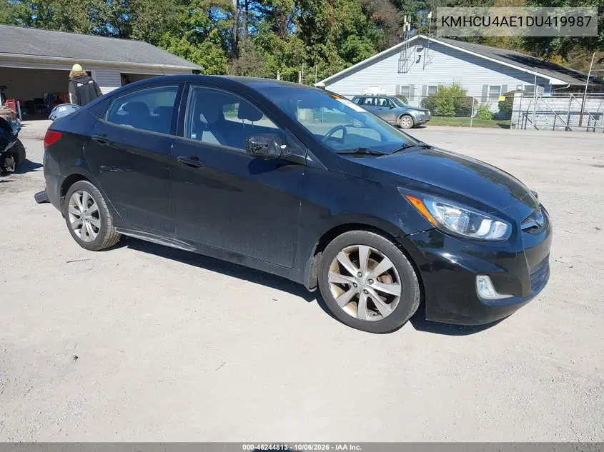 HYUNDAI ACCENT 2013, VIN KMHCU4AE1DU419987