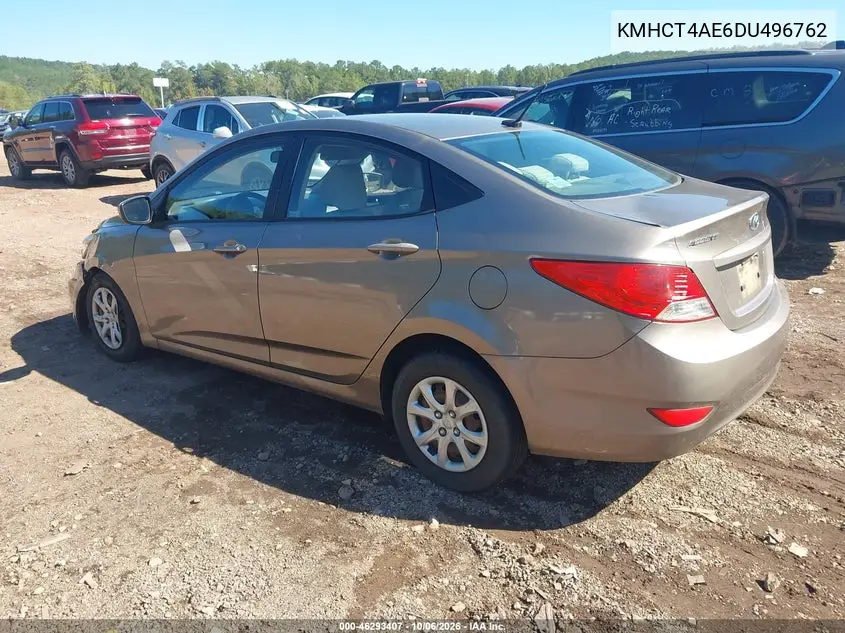2013 HYUNDAI ACCENT VIN KMHCT4AE6DU496762 — фото 3