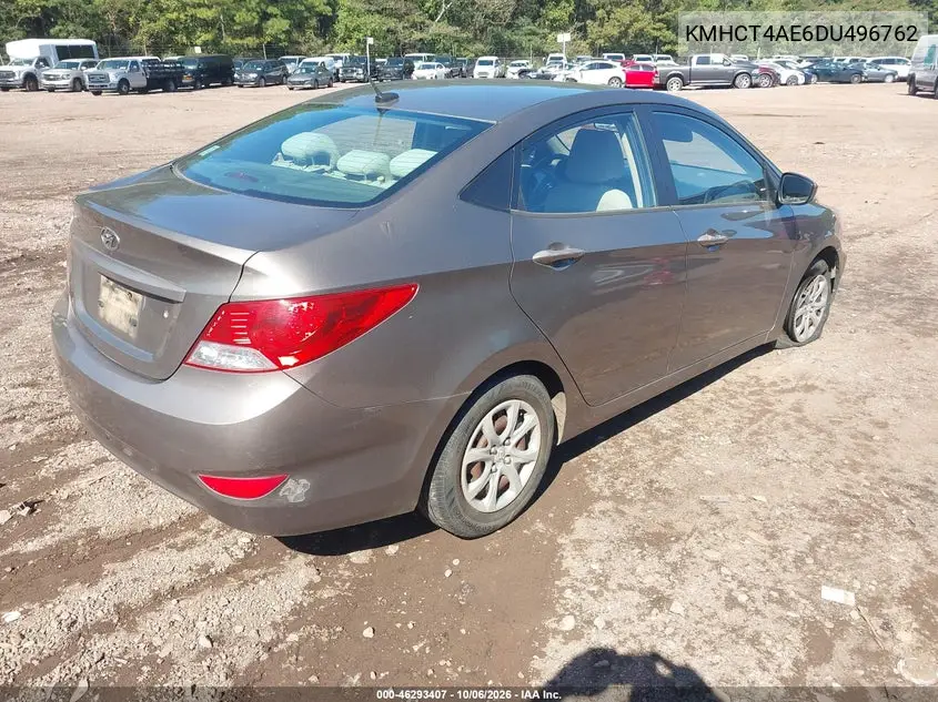 2013 HYUNDAI ACCENT VIN KMHCT4AE6DU496762 — фото 4