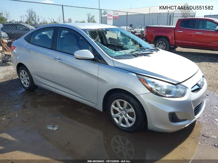 HYUNDAI ACCENT 2013, VIN KMHCT4AE6DU551582