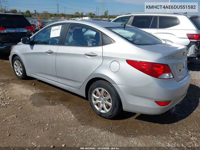 2013 HYUNDAI ACCENT VIN KMHCT4AE6DU551582 — фото 3