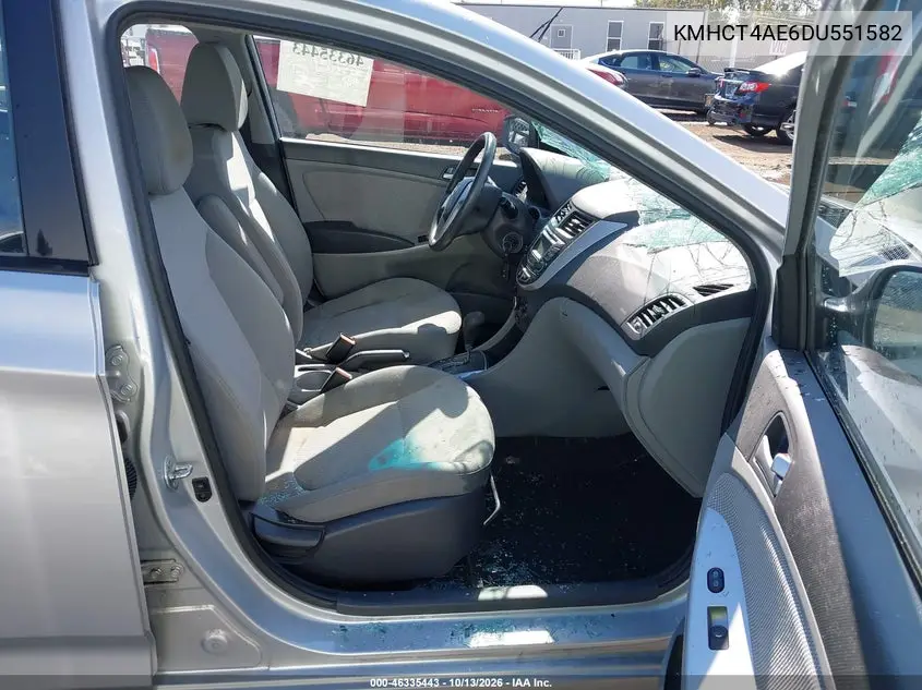 2013 HYUNDAI ACCENT VIN KMHCT4AE6DU551582 — фото 5