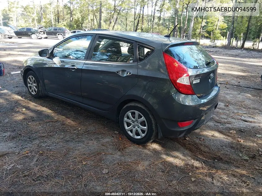 2013 HYUNDAI ACCENT VIN KMHCT5AE8DU094599 — фото 3