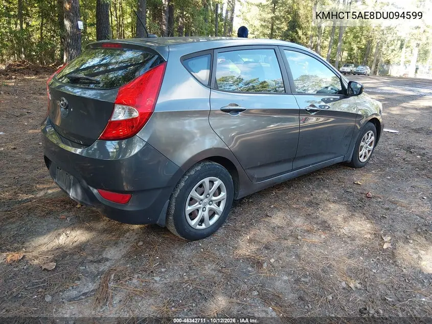 2013 HYUNDAI ACCENT VIN KMHCT5AE8DU094599 — фото 4