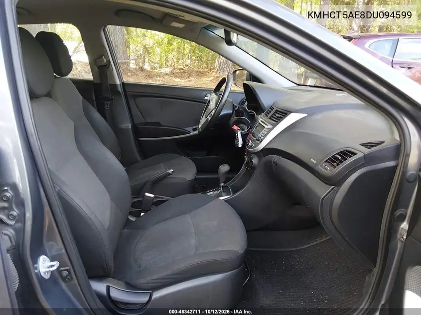 2013 HYUNDAI ACCENT VIN KMHCT5AE8DU094599 — фото 5