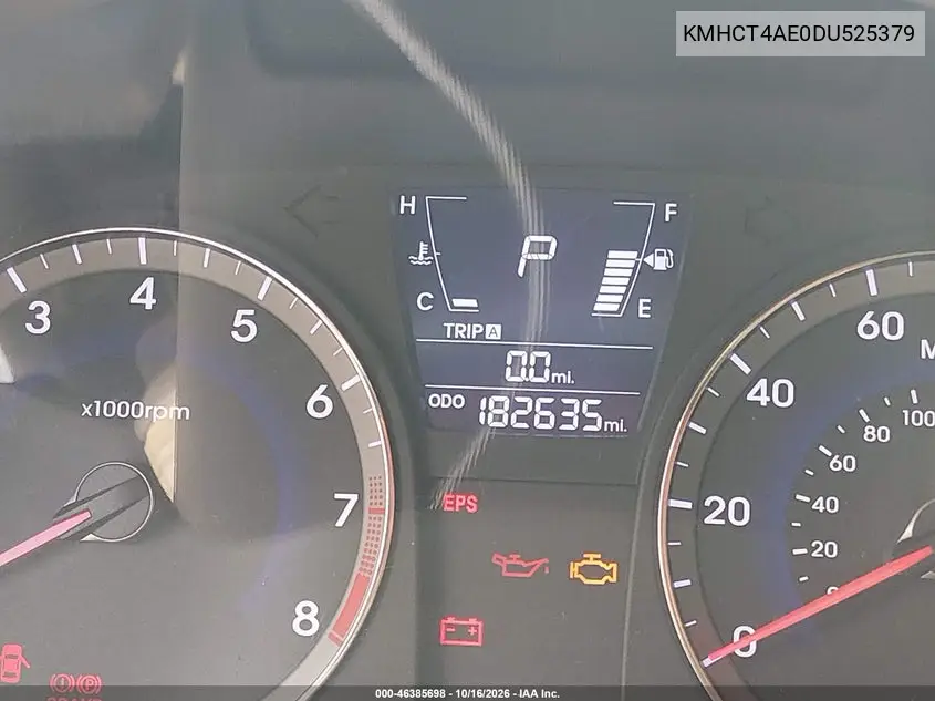 2013 HYUNDAI ACCENT VIN KMHCT4AE0DU525379 — фото 15