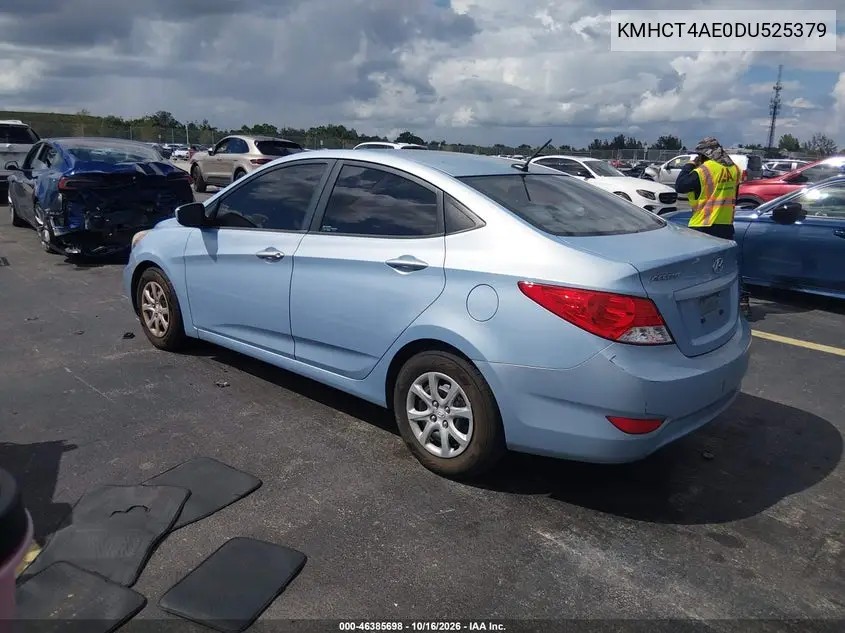 2013 HYUNDAI ACCENT VIN KMHCT4AE0DU525379 — фото 3