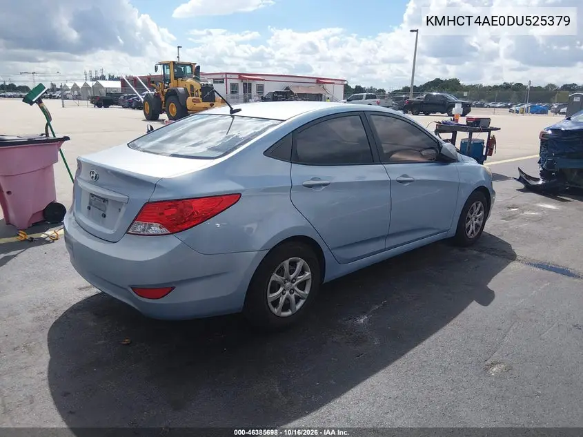 2013 HYUNDAI ACCENT VIN KMHCT4AE0DU525379 — фото 4