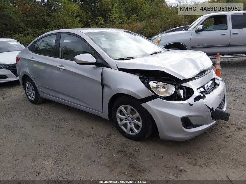 HYUNDAI ACCENT 2013, VIN KMHCT4AE3DU516952