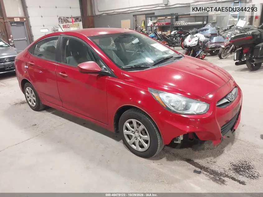 HYUNDAI ACCENT 2013, VIN KMHCT4AE5DU344293