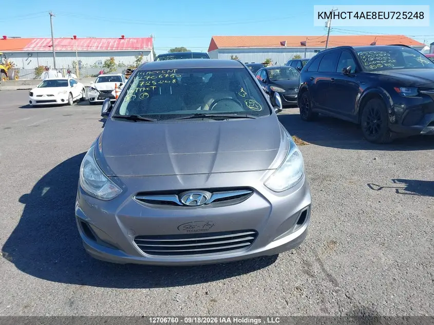 2014 HYUNDAI ACCENT VIN KMHCT4AE8EU725248 — фото 12