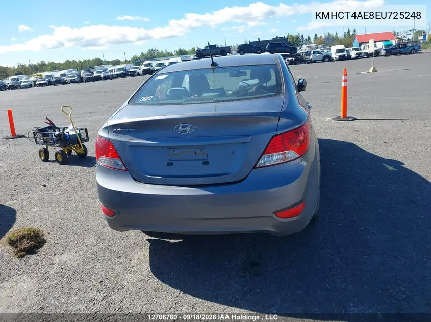 2014 HYUNDAI ACCENT VIN KMHCT4AE8EU725248 — фото 16