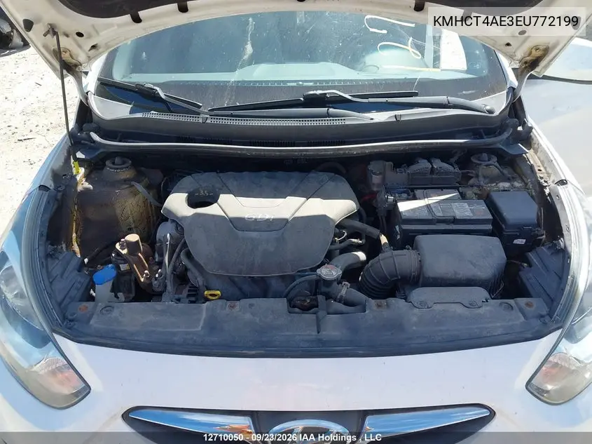 2014 HYUNDAI ACCENT VIN KMHCT4AE3EU772199 — фото 10