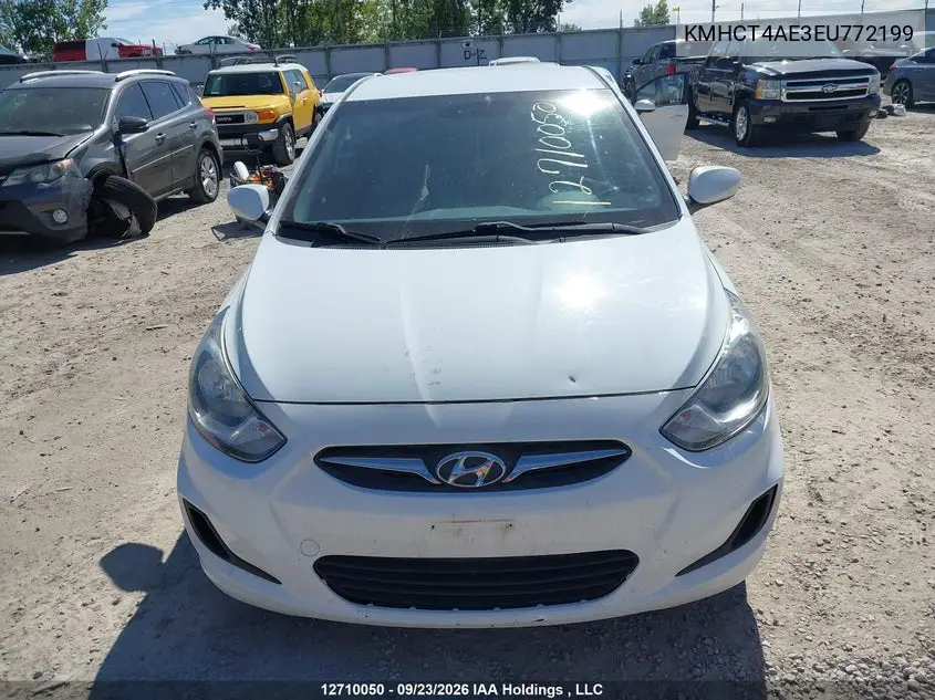 2014 HYUNDAI ACCENT VIN KMHCT4AE3EU772199 — фото 12