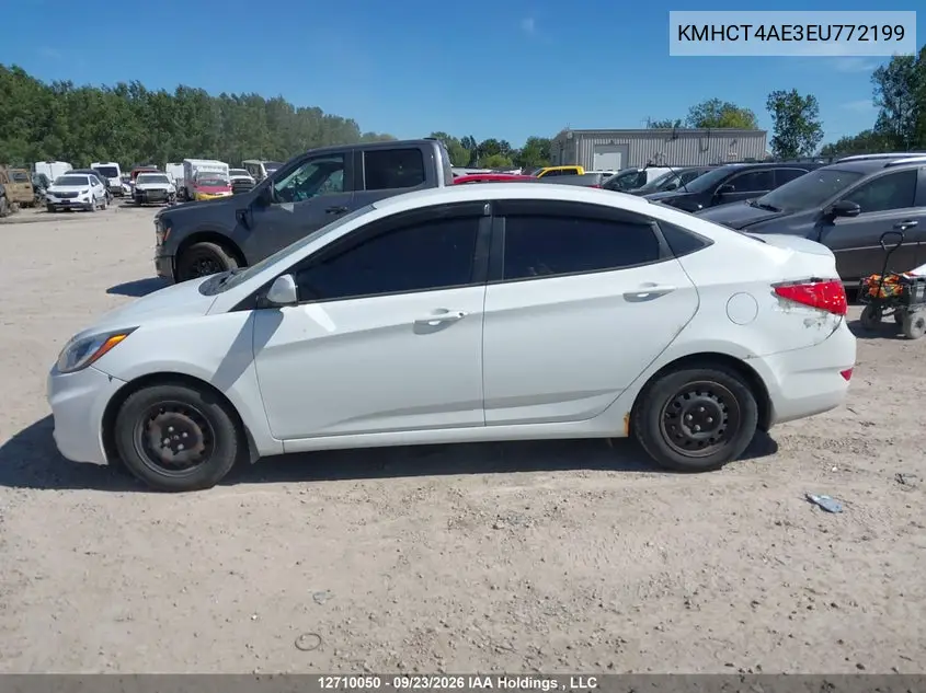 2014 HYUNDAI ACCENT VIN KMHCT4AE3EU772199 — фото 14