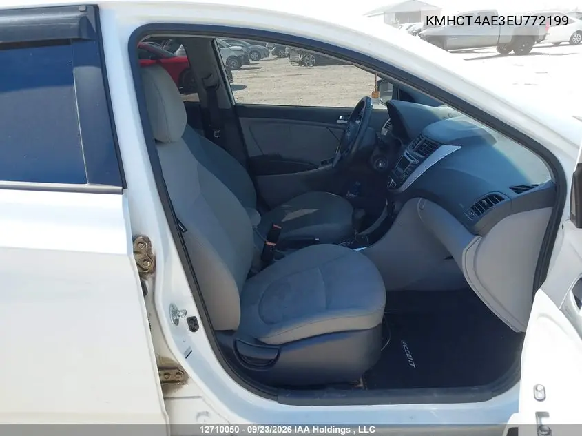 2014 HYUNDAI ACCENT VIN KMHCT4AE3EU772199 — фото 5