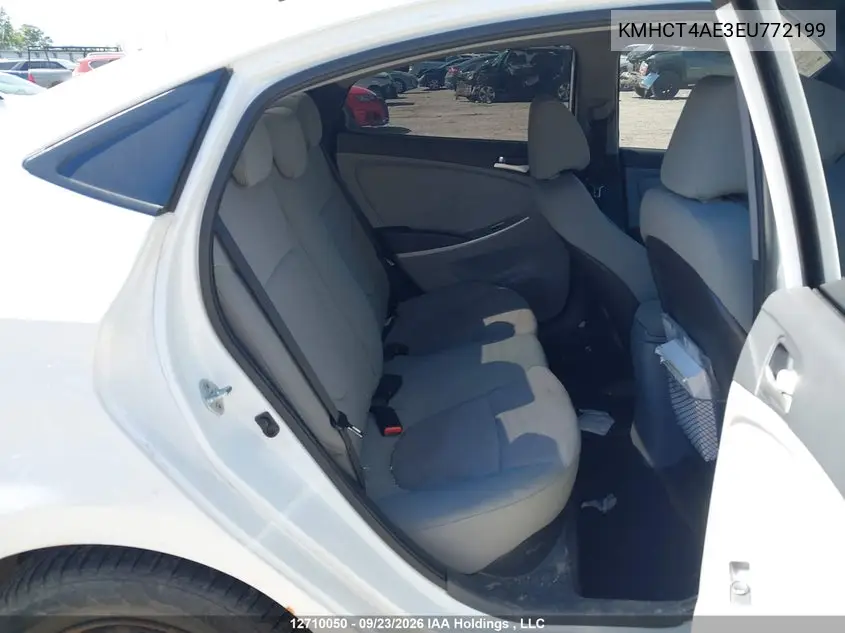 2014 HYUNDAI ACCENT VIN KMHCT4AE3EU772199 — фото 8