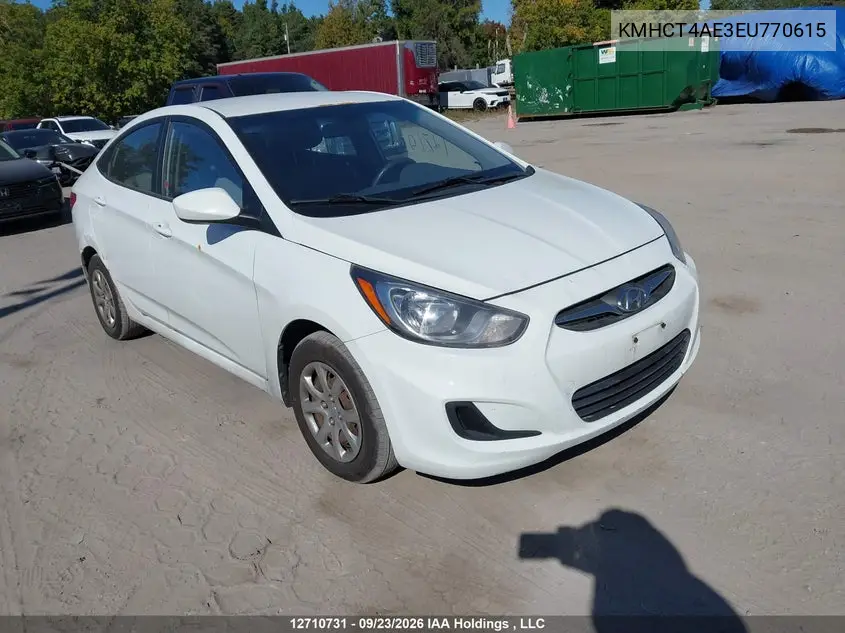 HYUNDAI ACCENT 2014, VIN KMHCT4AE3EU770615