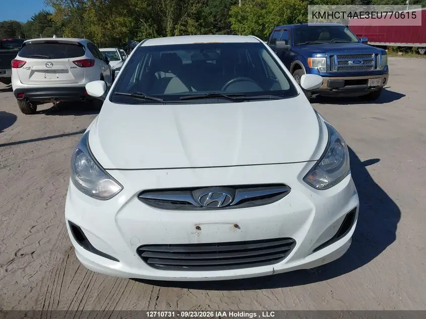 2014 HYUNDAI ACCENT VIN KMHCT4AE3EU770615 — фото 12