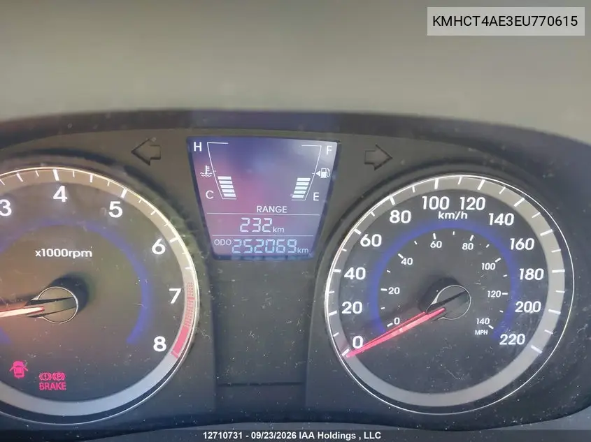 2014 HYUNDAI ACCENT VIN KMHCT4AE3EU770615 — фото 15