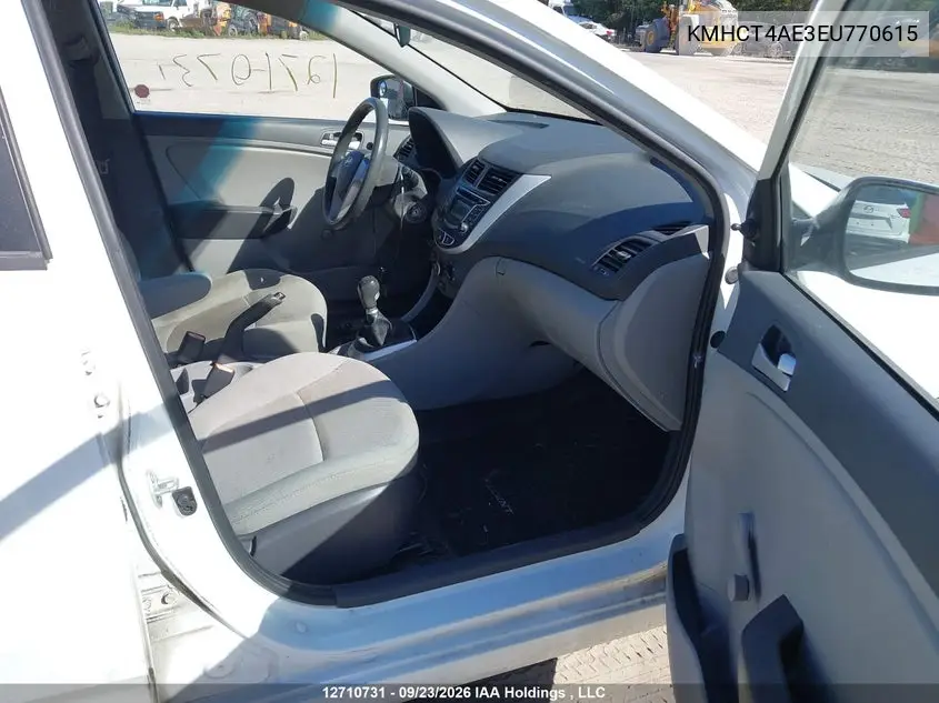 2014 HYUNDAI ACCENT VIN KMHCT4AE3EU770615 — фото 5