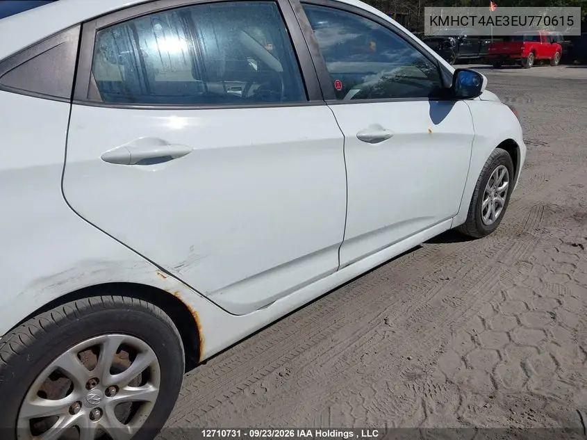 2014 HYUNDAI ACCENT VIN KMHCT4AE3EU770615 — фото 6