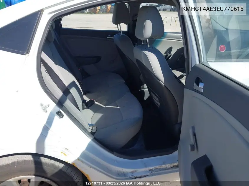 2014 HYUNDAI ACCENT VIN KMHCT4AE3EU770615 — фото 8