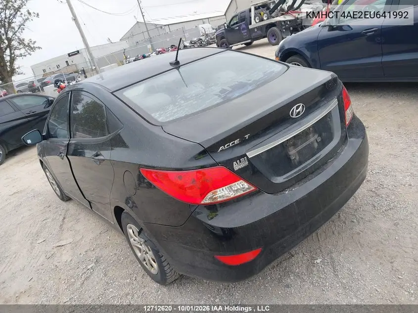 2014 HYUNDAI ACCENT VIN KMHCT4AE2EU641992 — фото 3