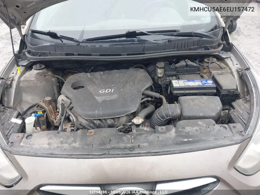 2014 HYUNDAI ACCENT VIN KMHCU5AE6EU157472 — фото 10