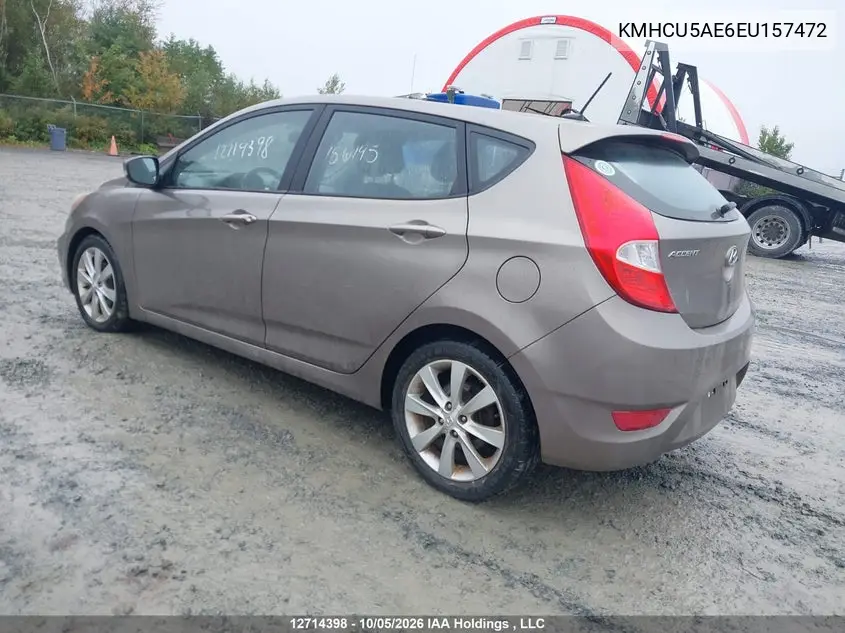 2014 HYUNDAI ACCENT VIN KMHCU5AE6EU157472 — фото 3