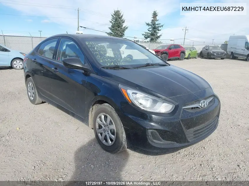 HYUNDAI ACCENT 2014, VIN KMHCT4AEXEU687229