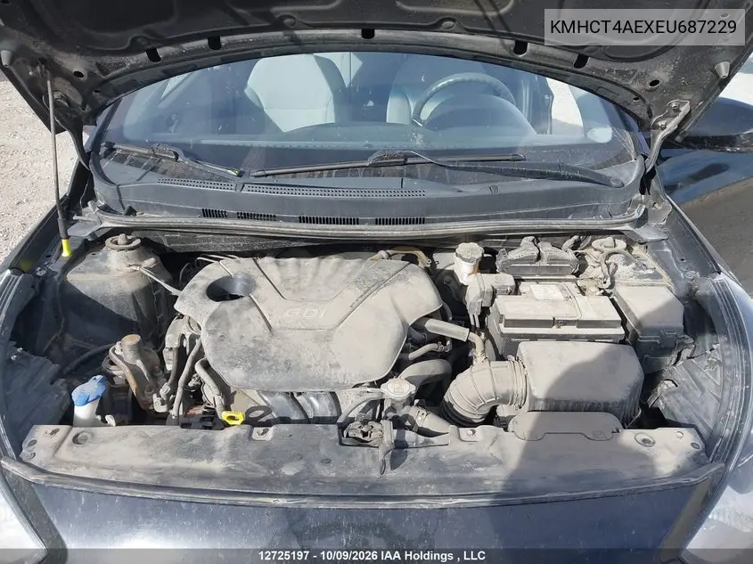 2014 HYUNDAI ACCENT VIN KMHCT4AEXEU687229 — фото 10