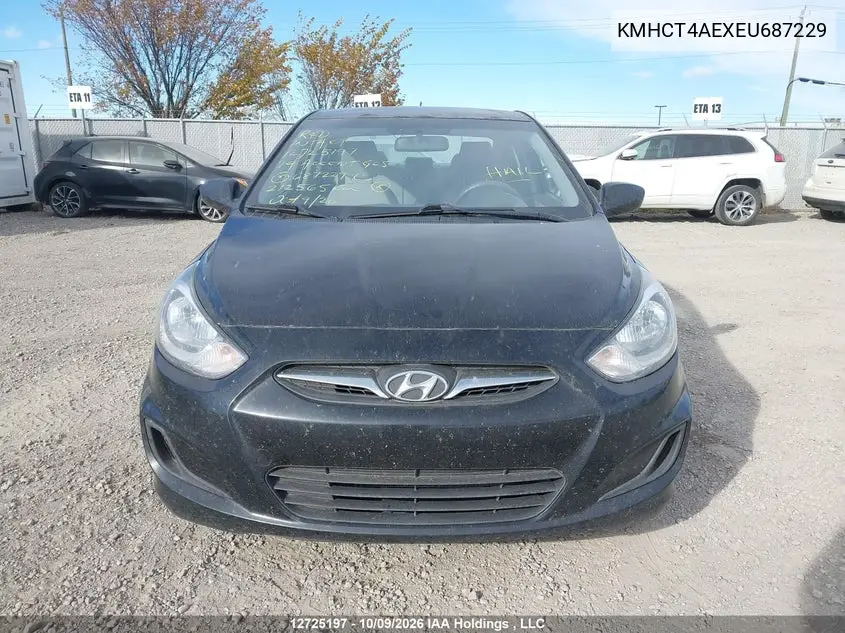 2014 HYUNDAI ACCENT VIN KMHCT4AEXEU687229 — фото 12