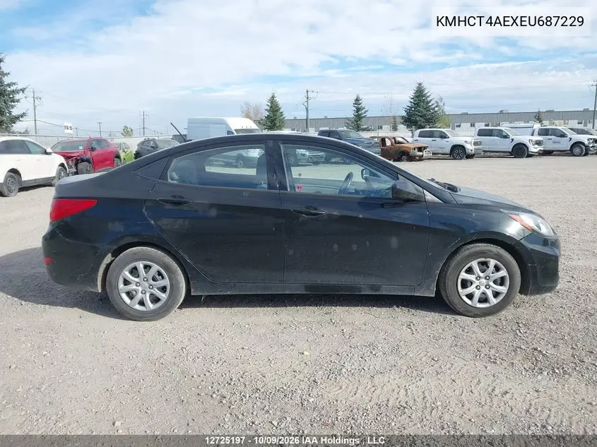 2014 HYUNDAI ACCENT VIN KMHCT4AEXEU687229 — фото 13