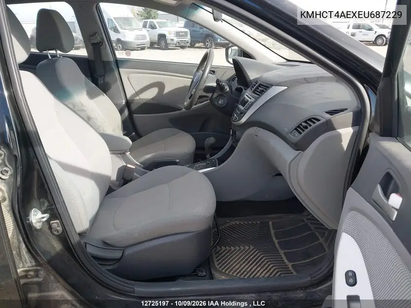 2014 HYUNDAI ACCENT VIN KMHCT4AEXEU687229 — фото 5