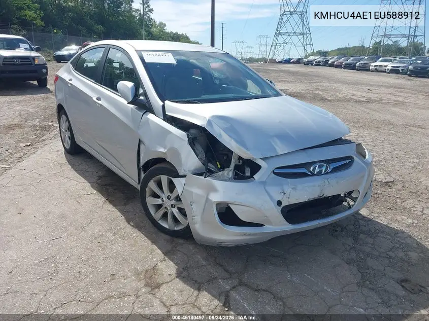 HYUNDAI ACCENT 2014, VIN KMHCU4AE1EU588912