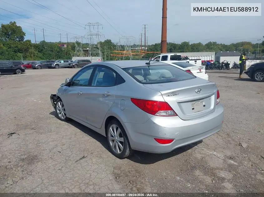 2014 HYUNDAI ACCENT VIN KMHCU4AE1EU588912 — фото 3