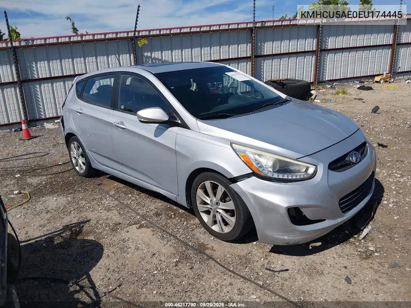HYUNDAI ACCENT 2014, VIN KMHCU5AE0EU174445