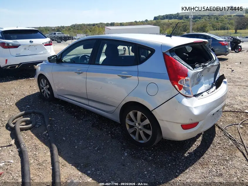 2014 HYUNDAI ACCENT VIN KMHCU5AE0EU174445 — фото 3
