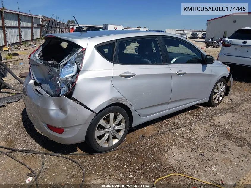2014 HYUNDAI ACCENT VIN KMHCU5AE0EU174445 — фото 4