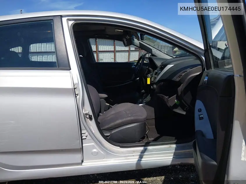 2014 HYUNDAI ACCENT VIN KMHCU5AE0EU174445 — фото 5