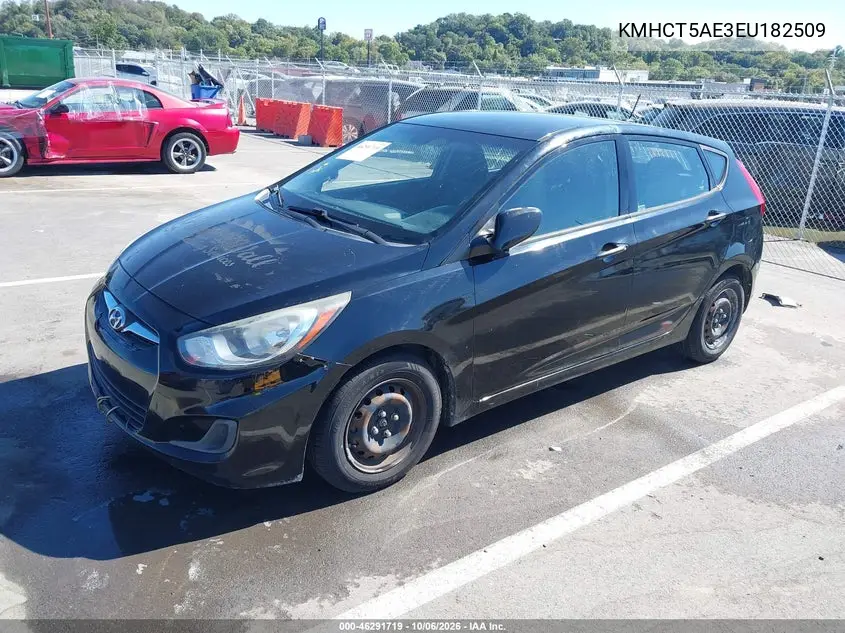 2014 HYUNDAI ACCENT VIN KMHCT5AE3EU182509 — фото 2