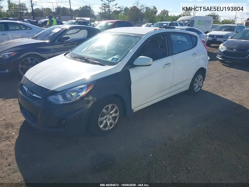 2014 HYUNDAI ACCENT VIN KMHCT5AE5EU193804 — фото 2
