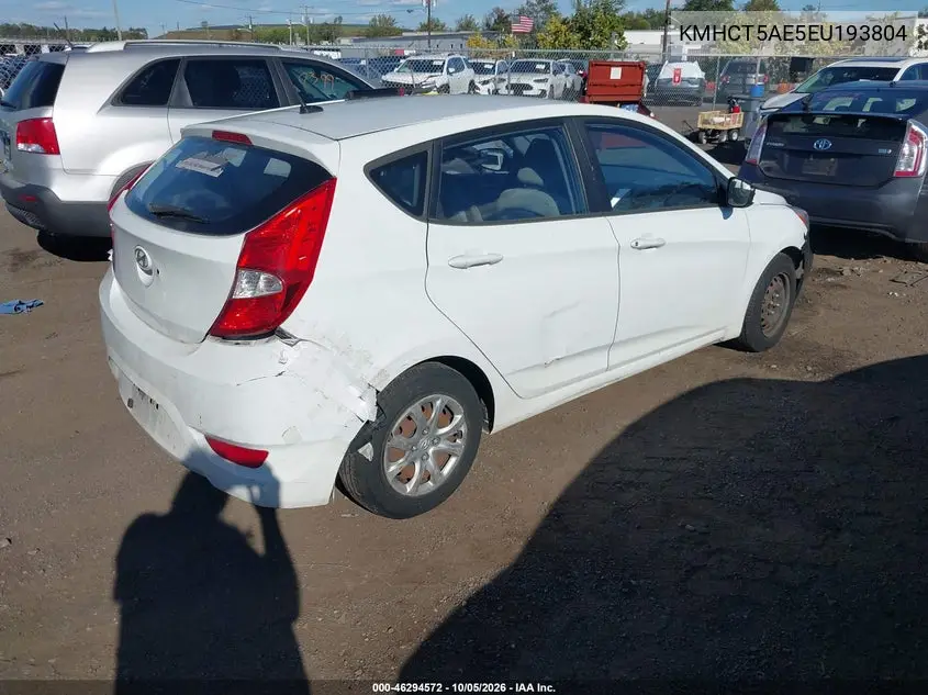 2014 HYUNDAI ACCENT VIN KMHCT5AE5EU193804 — фото 4
