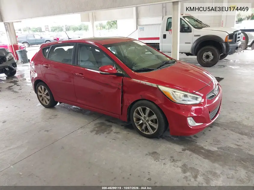 HYUNDAI ACCENT 2014, VIN KMHCU5AE3EU174469